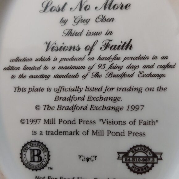 Beautiful plate, numbered & dated - Picture 2 of 7